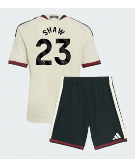 Manchester United Luke Shaw #23 Maglia Gara Terza Repliche 2026-27 Bambino Maniche Corte Manchester United Luke Shaw #23 Maglia Gara Terza Repliche 2026-27 Bambino Maniche Corte